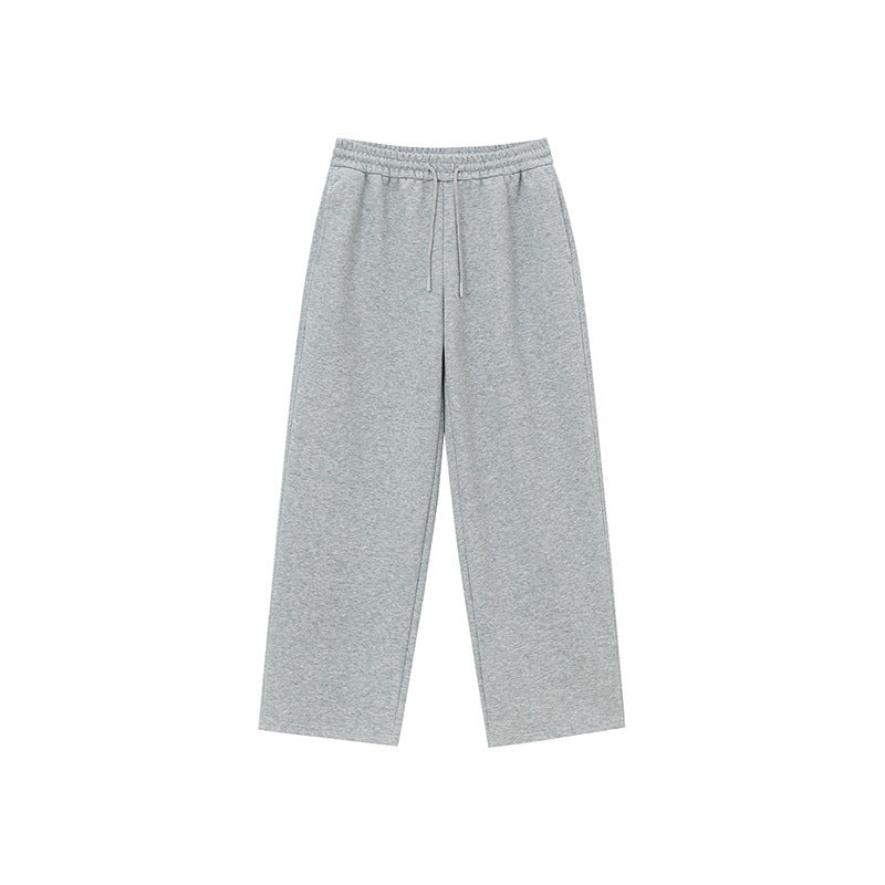 Unisex Relaxed-Fit Loungehose mit hohem Elastikbund, Kordelzug und geradem Bein Drune