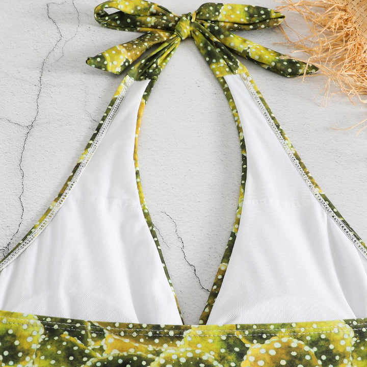 Damen Einteiler Badeanzug mit floralem Kaktusdesign Drune