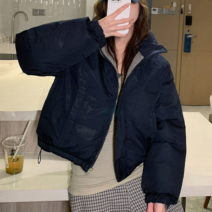 Damen Kurze, wattierte Freizeitjacke mit seitlichen Reißverschlusstaschen Drune