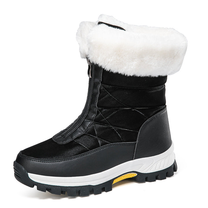 Damen thermoisolierte Winterstiefel mit wasserdichter Außensohle und bequemem Futter Drune