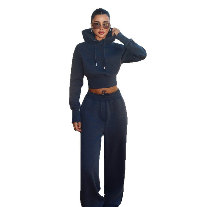Damen cropped Hoodie und weite Jogginghose im lässigen Design Drune