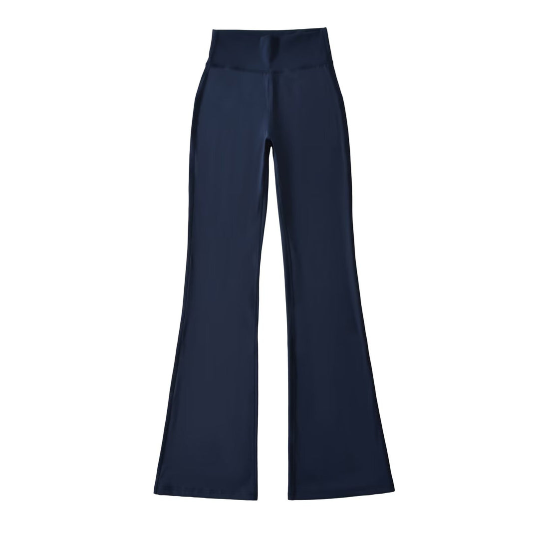 Damen Hochtaillierte ausgestellte Yoga‑Hose mit Formbund Drune