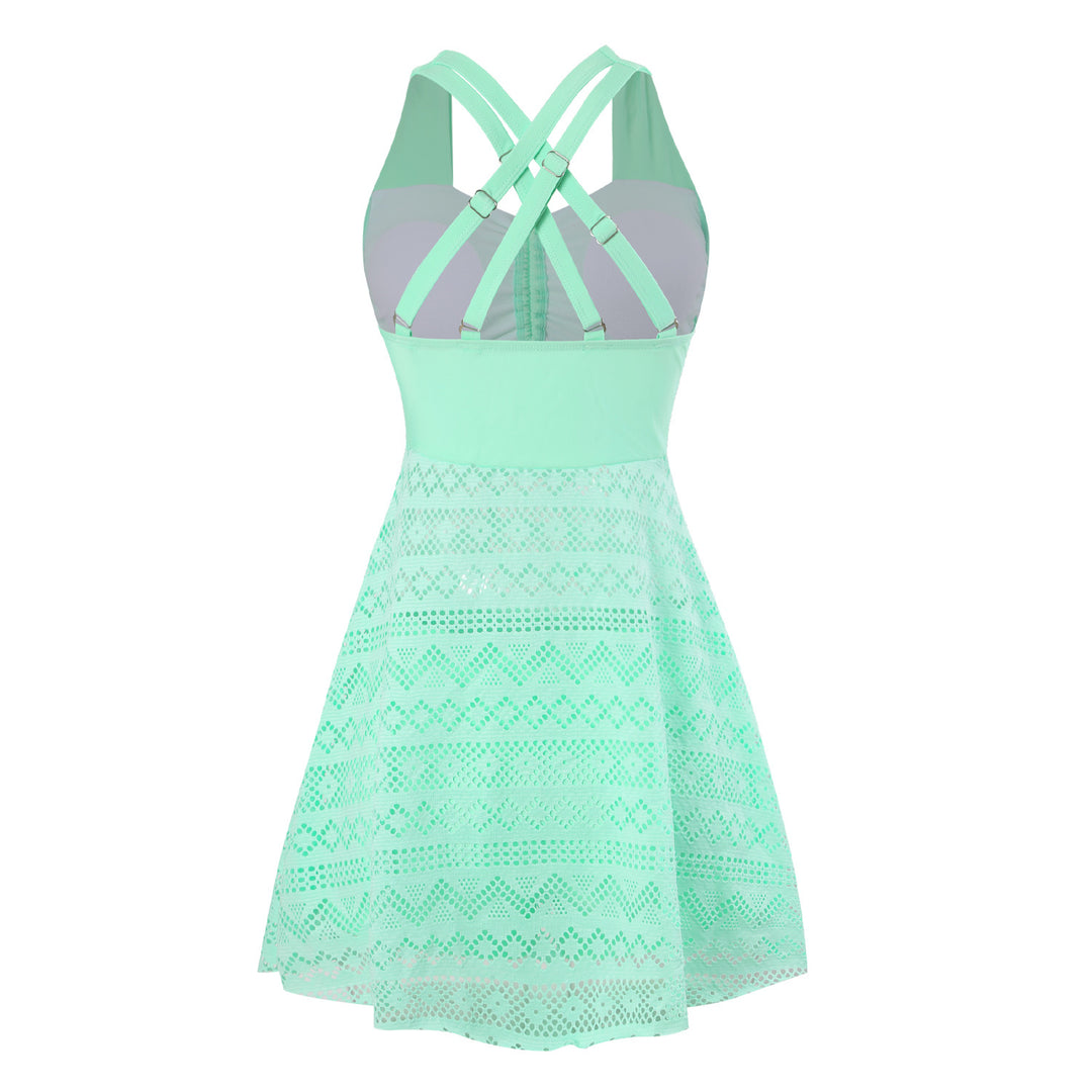 Damen Sportliches Sommerkleid mit raffinierten Trägern Drune