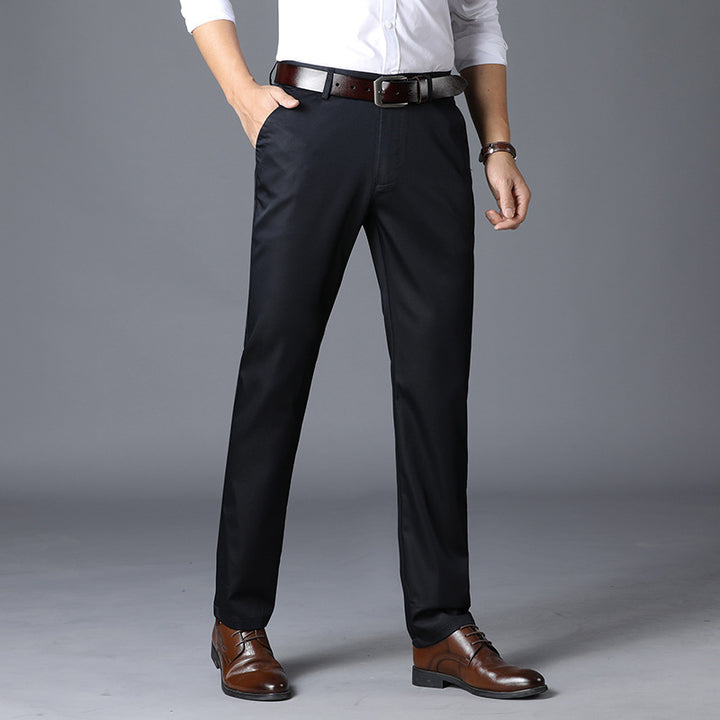 Herren elegante Anzughosen im modernen Slim Fit Schnitt Drune