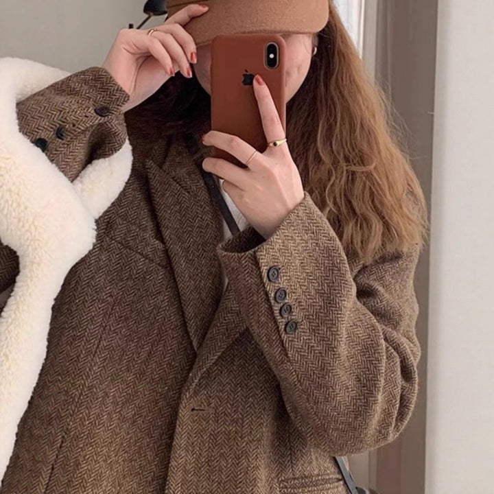 Drune | Taschen Woll Loser Anzugmantel