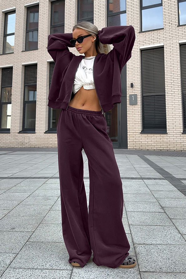 Drune | Lane Kapuzenpullover und Lockere Sweatpants Zweiteiler Satz