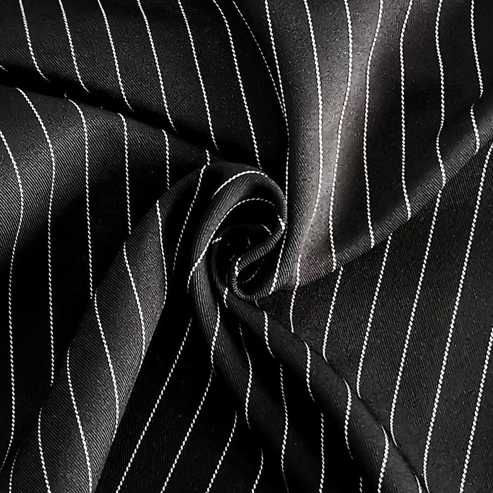 Damen Weitgeschnittene Pluderhose mit feinen Streifen Drune