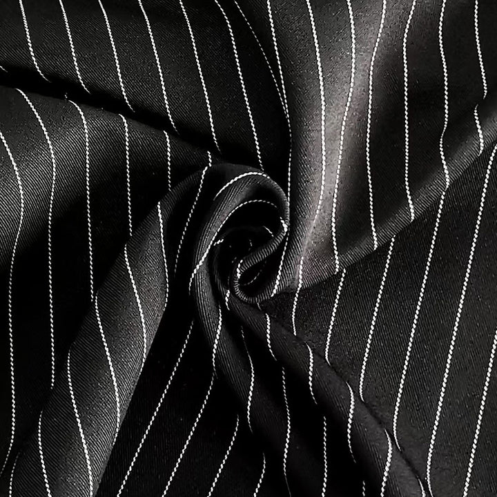 Damen Weitgeschnittene Pluderhose mit feinen Streifen Drune