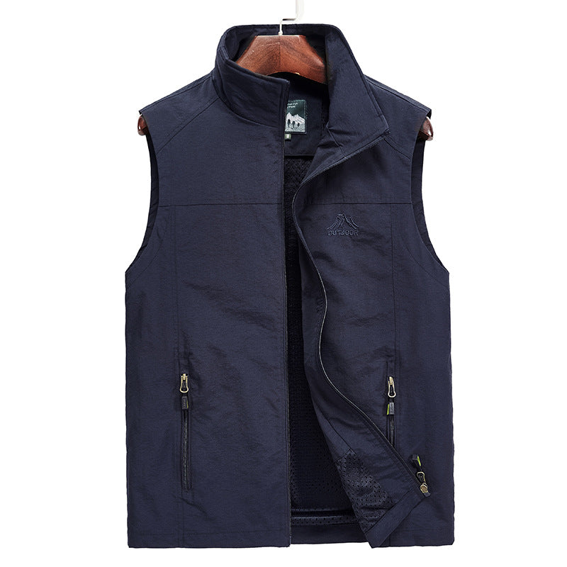 Herren Leichte Outdoor‑Softshellweste mit atmungsaktivem Meshinnenfutter und verdeckten Reißverschlusstaschen Drune