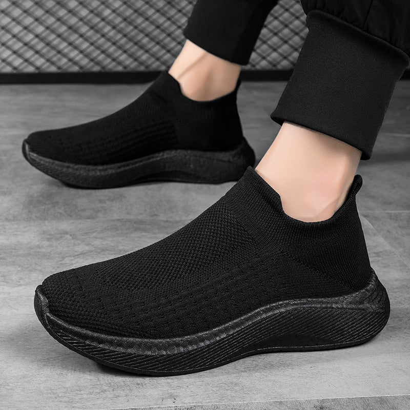 Herren nan nahtloser Strick-Schlupfschuh mit ergonomischer Zwischensohle und Fersenlasche Drune