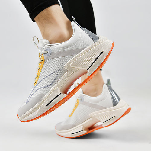 Unisex atmungsaktive Mesh-Runner mit gitterstruktur, stabilisierendem Mittelkeil und geteiltem Stabilisator Drune