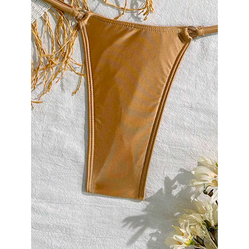 Damen Triangel-Bikini mit verspieltem Fransen-Design Drune