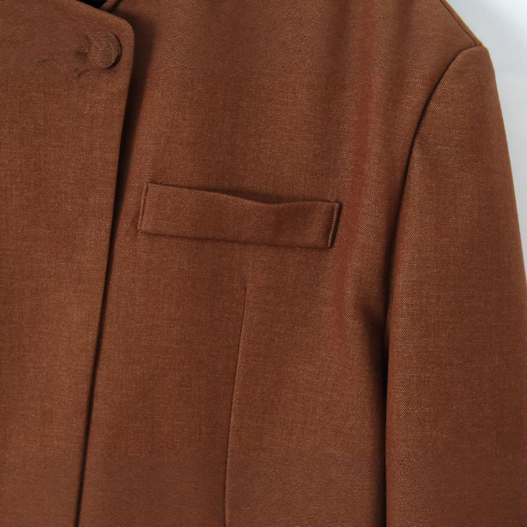 Damen Kurzblazer im Oversize-Kurzschnitt mit betonten Schultern Drune