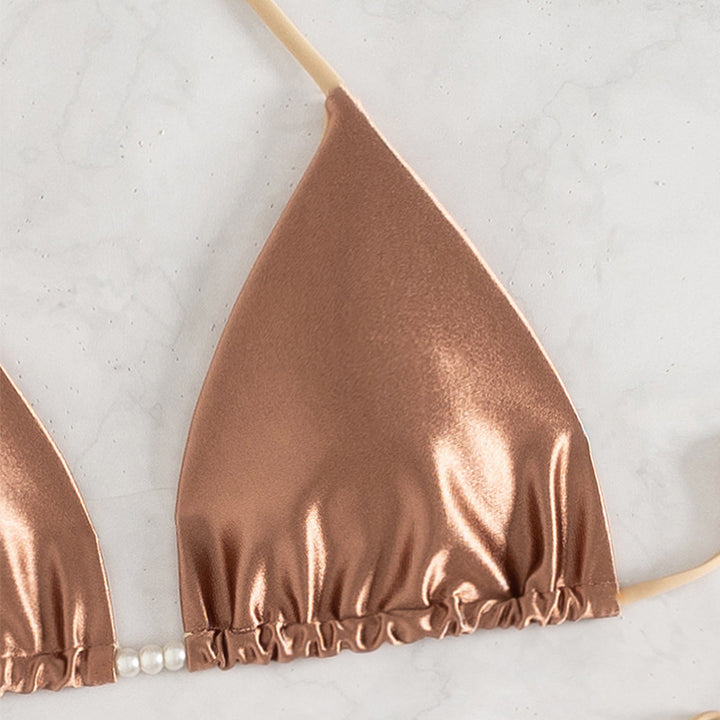 Damen Bikini-Set mit verstellbaren Trägern und elegantem Rüschendesign Drune