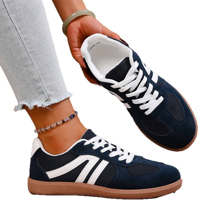 Damen Sportliche Sneakers aus hochwertigem Wildleder mit atmungsaktiver Sohle Drune