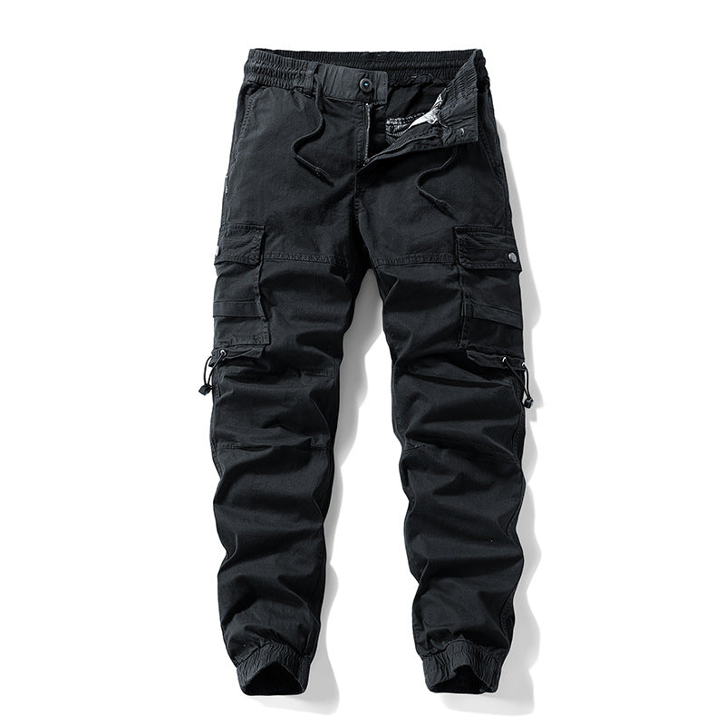 Herren Tactical-Utility Cargohose im Joggercut mit verstärkten Kniepartien, elastischem Komfortbund und Organizer-Taschen Drune