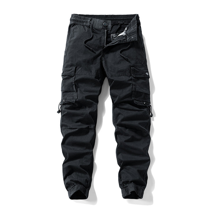Herren Tactical-Utility Cargohose im Joggercut mit verstärkten Kniepartien, elastischem Komfortbund und Organizer-Taschen Drune