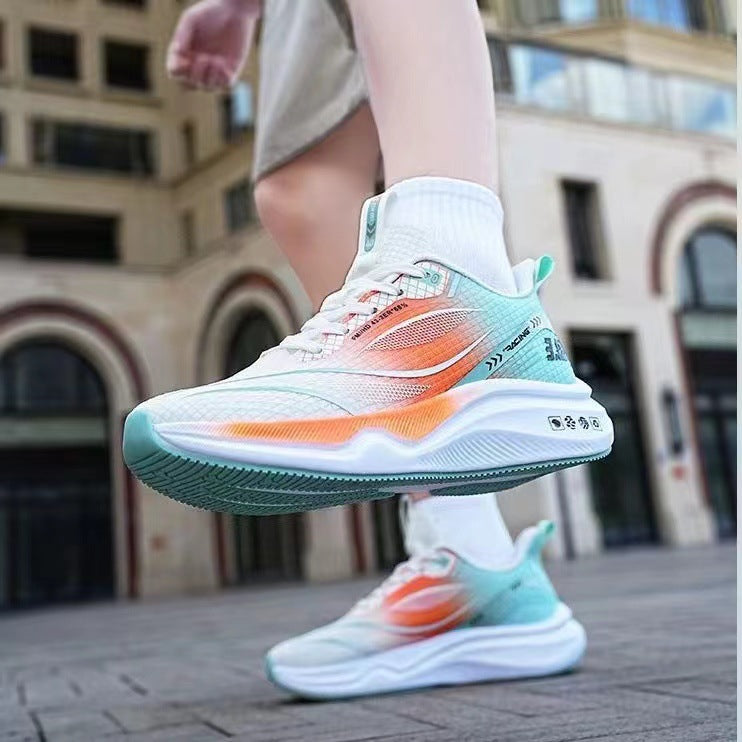 Unisex leichte Street-Running Sneaker mit geformter Energierückführungssohle und atmungsaktivem Netzoberteil Drune