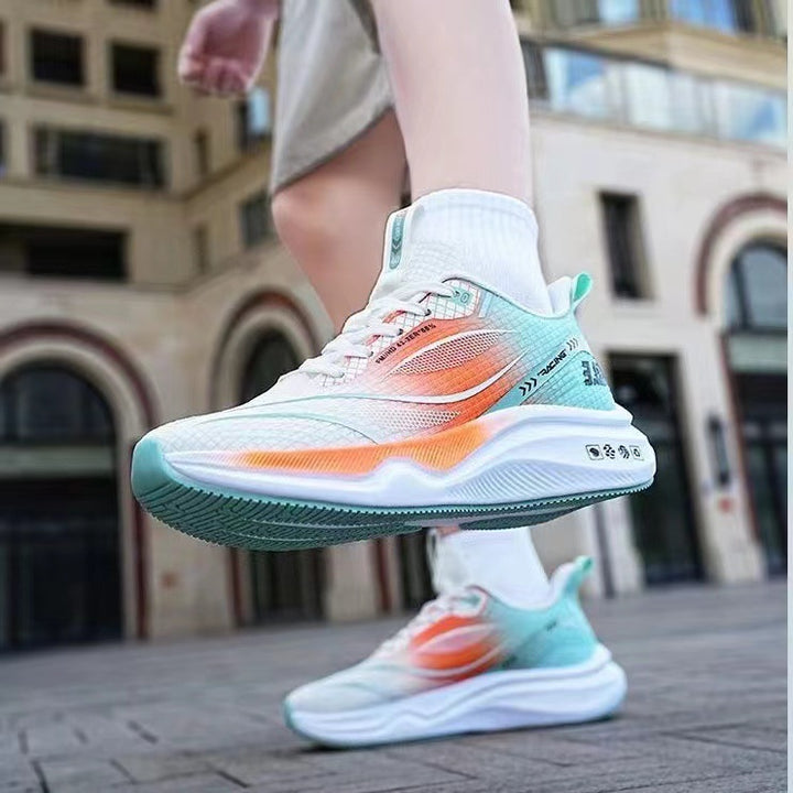 Unisex leichte Street-Running Sneaker mit geformter Energierückführungssohle und atmungsaktivem Netzoberteil Drune