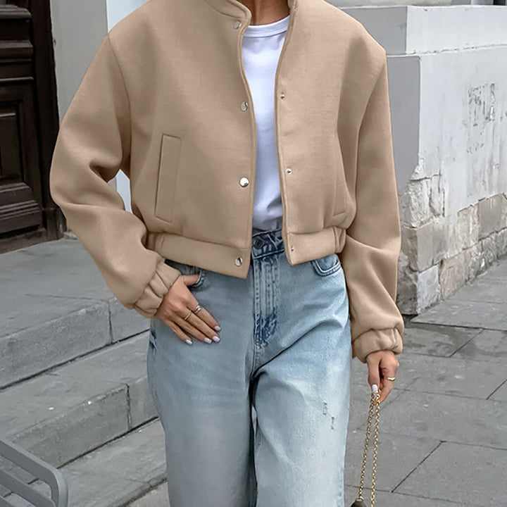 Damen sportliche cropped Jacke mit praktischen Taschen und hochwertigem Material Drune