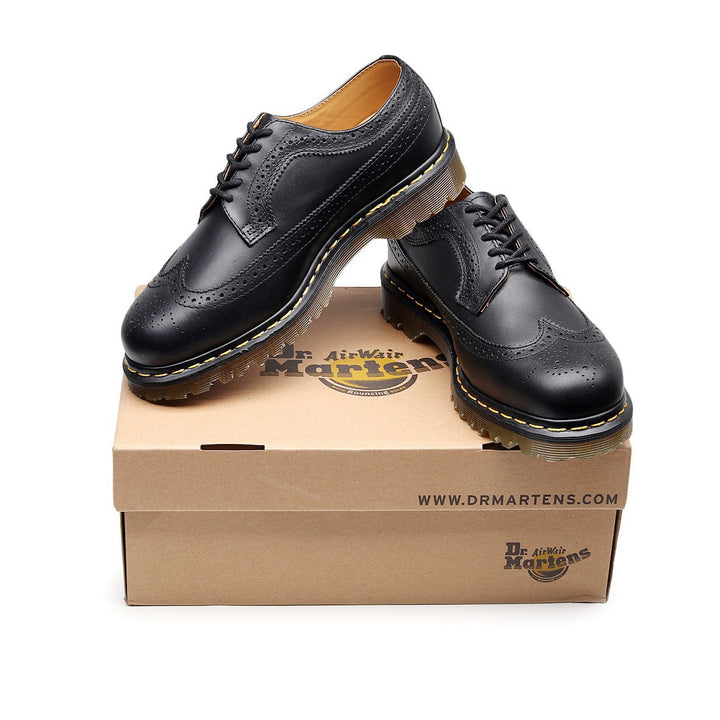 Herren klassische Brogue Derby Schnürschuhe mit gepolsterter Luftsohle Drune