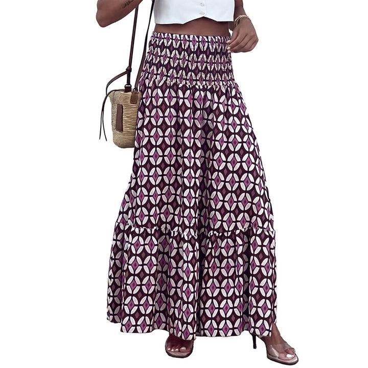 Damen Eleganter Maxirock im Ethno-Design Drune