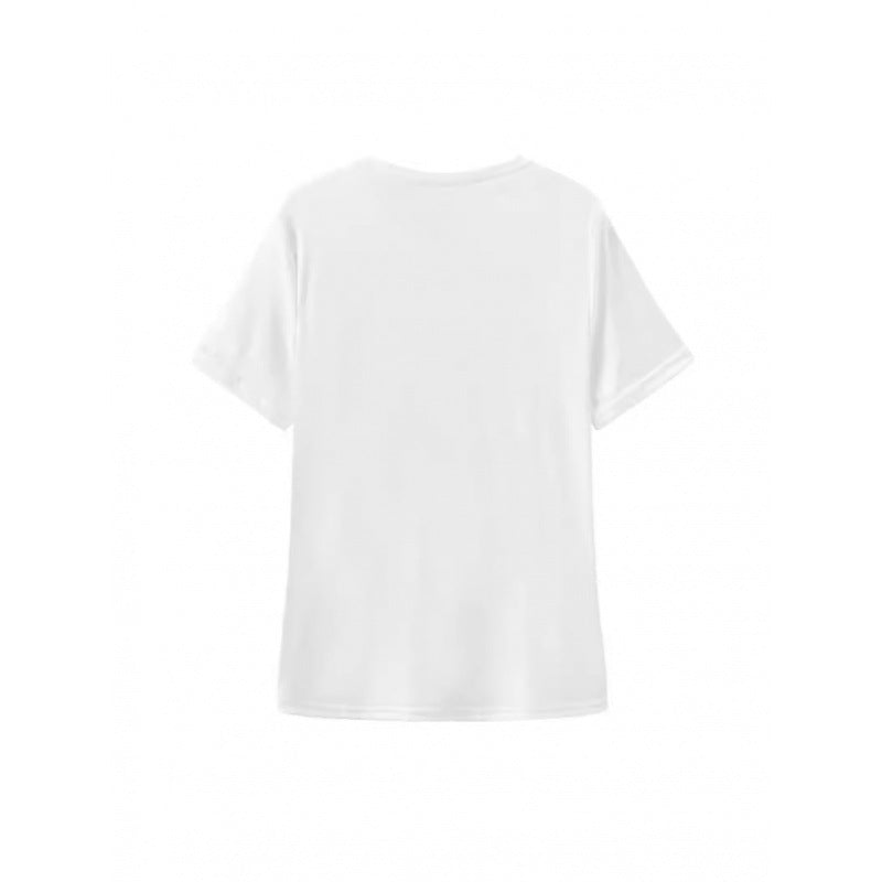 Damen T-Shirt mit fröhlichem Erdbeer-Motiv und lockerer Passform Drune