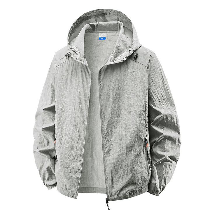 Herren Leichte Outdoorjacke mit verstellbarem Kapuzendesign Drune
