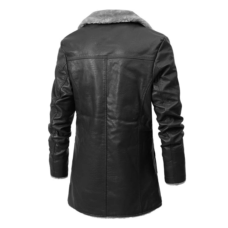 Herren Elegante Lammfelljacke mit modernem Schnitt Drune