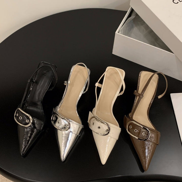 Damen Slingback-Pumps mit modischer Schnalle Drune