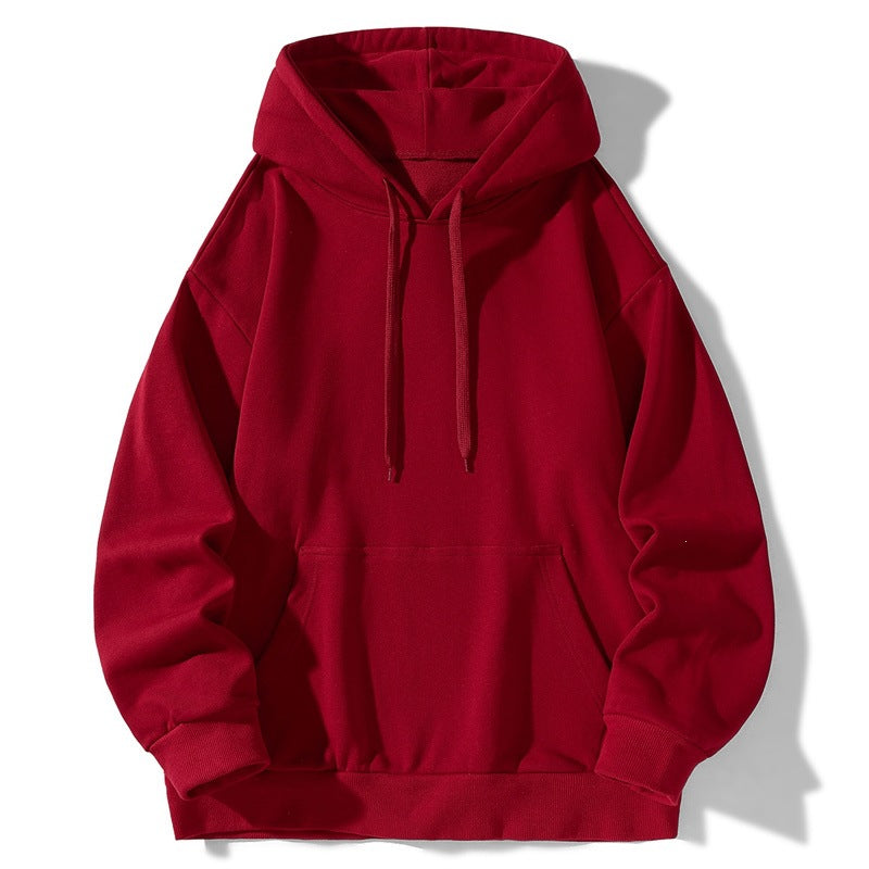 Unisex Oversize Kapuzenpullover aus schwerer Baumwollmischung mit Kängurutasche Drune