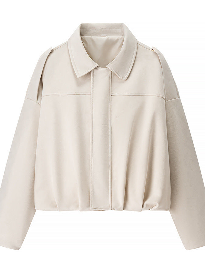 Damen cropped Übergangsjacke mit modernen Details und lässiger Passform Drune