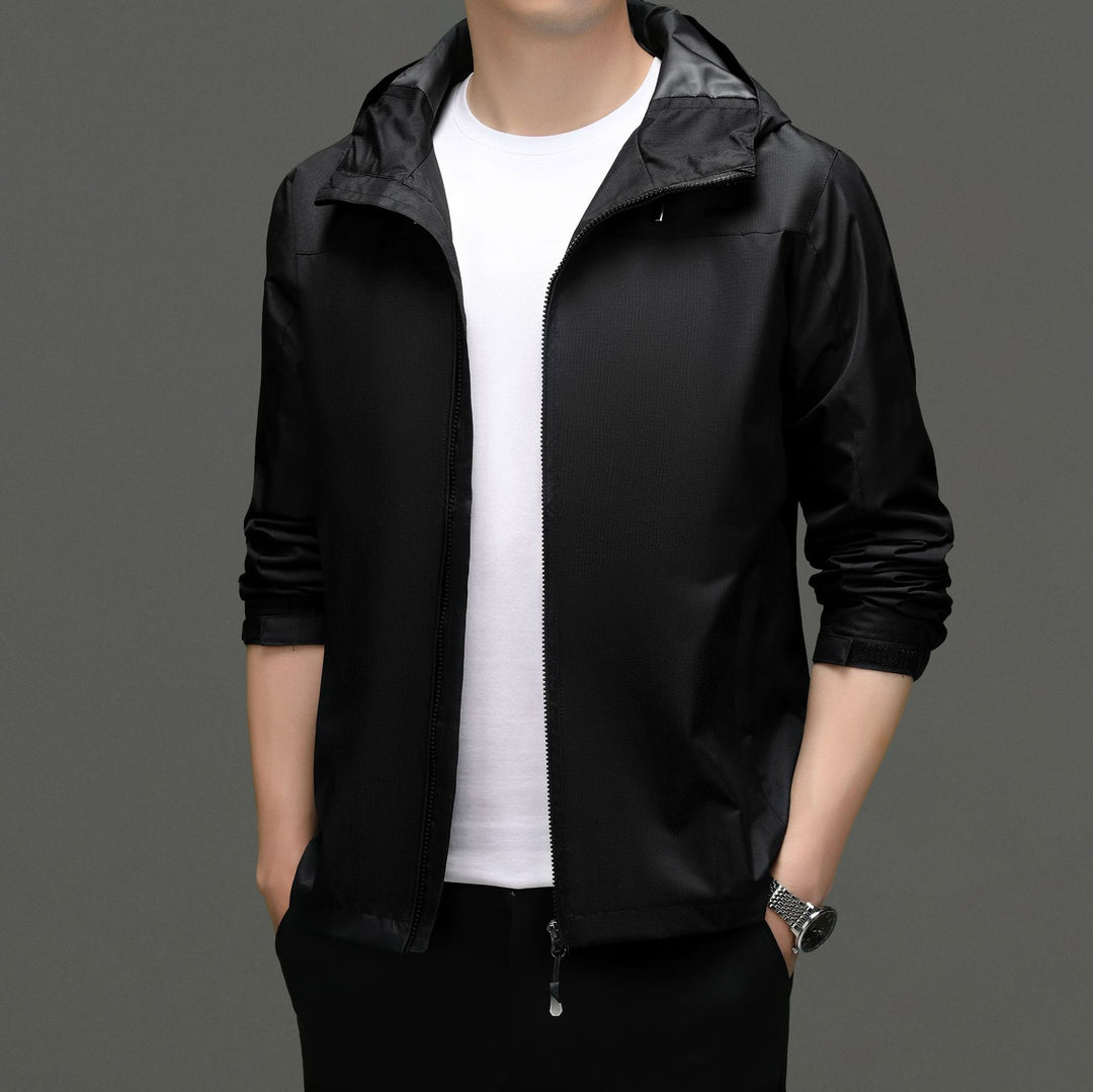 Herren Funktionsjacke mit elastischem Stehkragen und atmungsaktiven Eigenschaften Drune