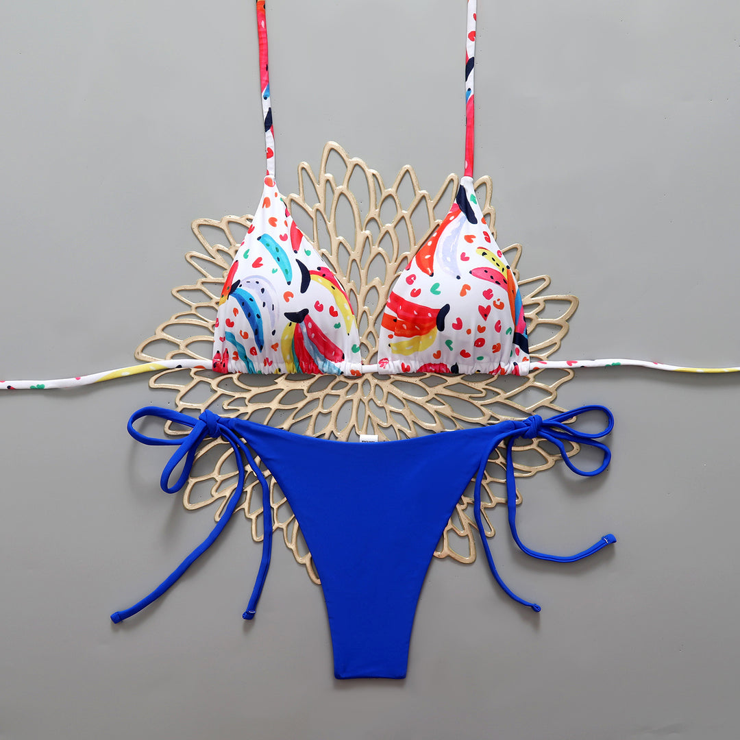 Damen Verspieltes Triangel-Bikini-Set Drune