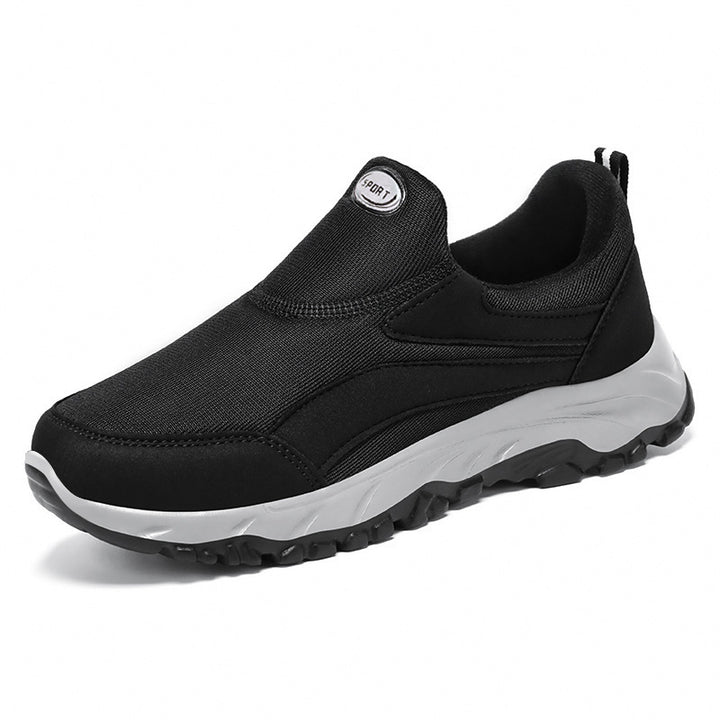 Damen nan sportlicher Slip-On Trekking-Sneaker mit atmungsaktivem Textiloberteil, elastischem Einstieg und profiliertem Outdoor-Laufsohle Drune