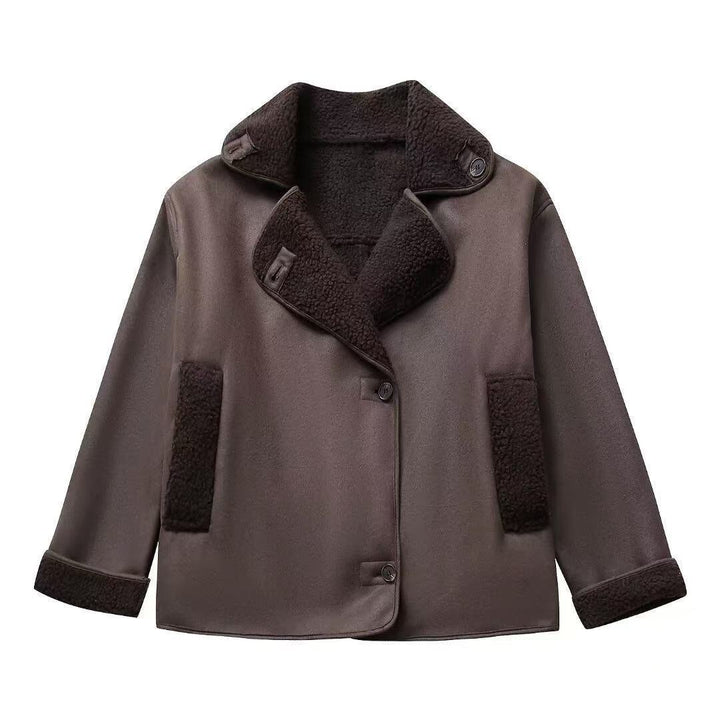 Damen modische Fleecejacke mit weichem Innenfutter Drune