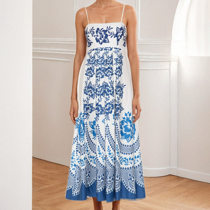 Damen Maxikleid mit floralem Druck Drune