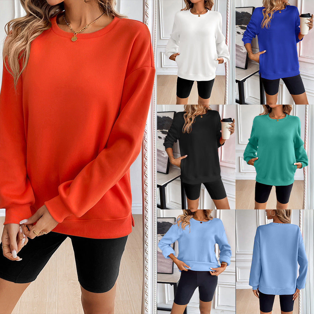 Damen Casual Sweatshirt mit Weichen Materialien und Lässigem Schnitt Drune