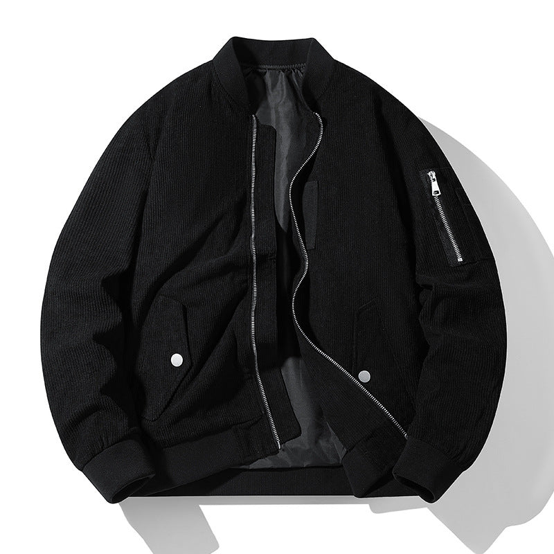 Herren Sportliche Bomberjacke mit Reißverschluss und praktischen Taschen Drune