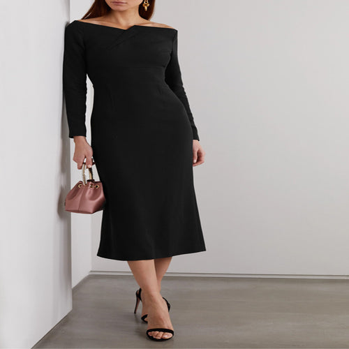 Damen Schulterfreies Midikleid im taillierten Etuikleid‑Schnitt Drune