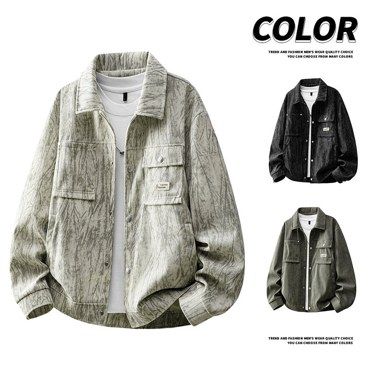 Herren Modische Cargo-Jacke mit praktischen Taschen Drune