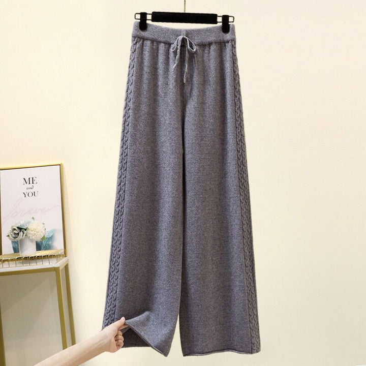 Damen Hochwertige weite Strickhose Drune