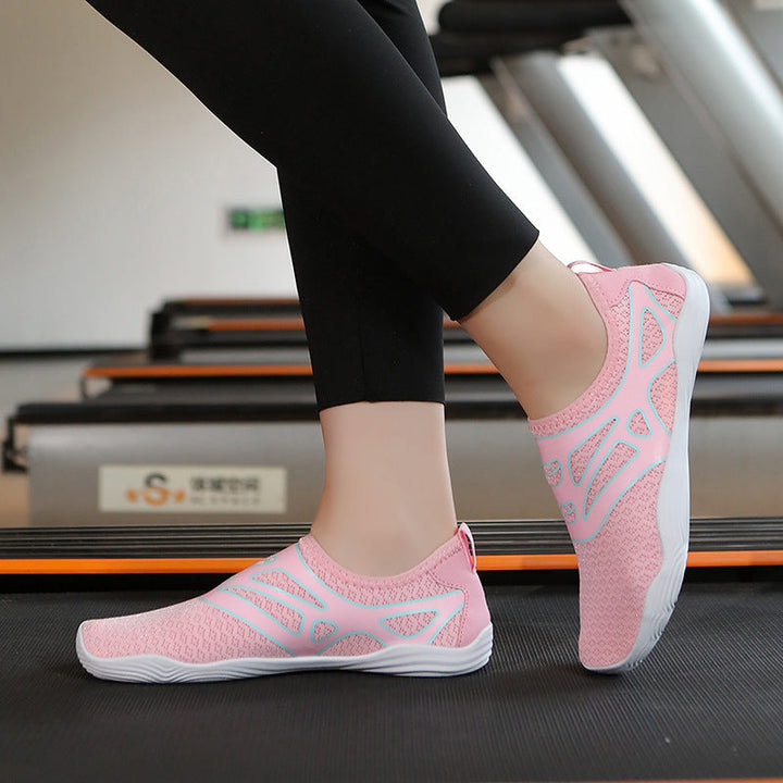 Damen Atmungsaktive Fitness-Schuhe mit rutschfester Sohle Drune