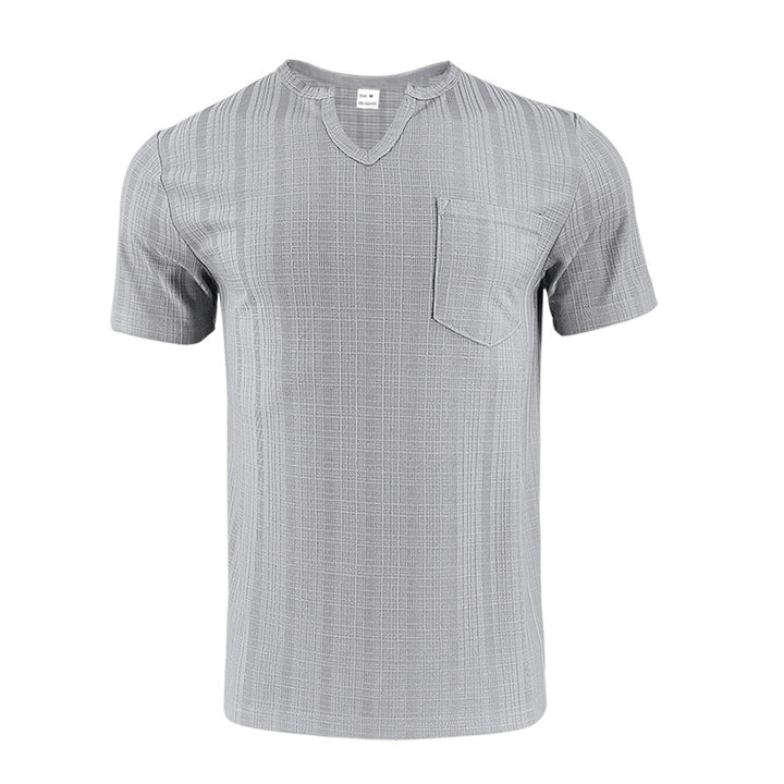 Herren Kurzarmshirt mit Struktur und Brusttasche Drune