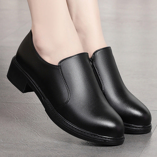 Damen Elegante Schnürschuhe mit bequemen Blockabsatz und dezentem Design Drune