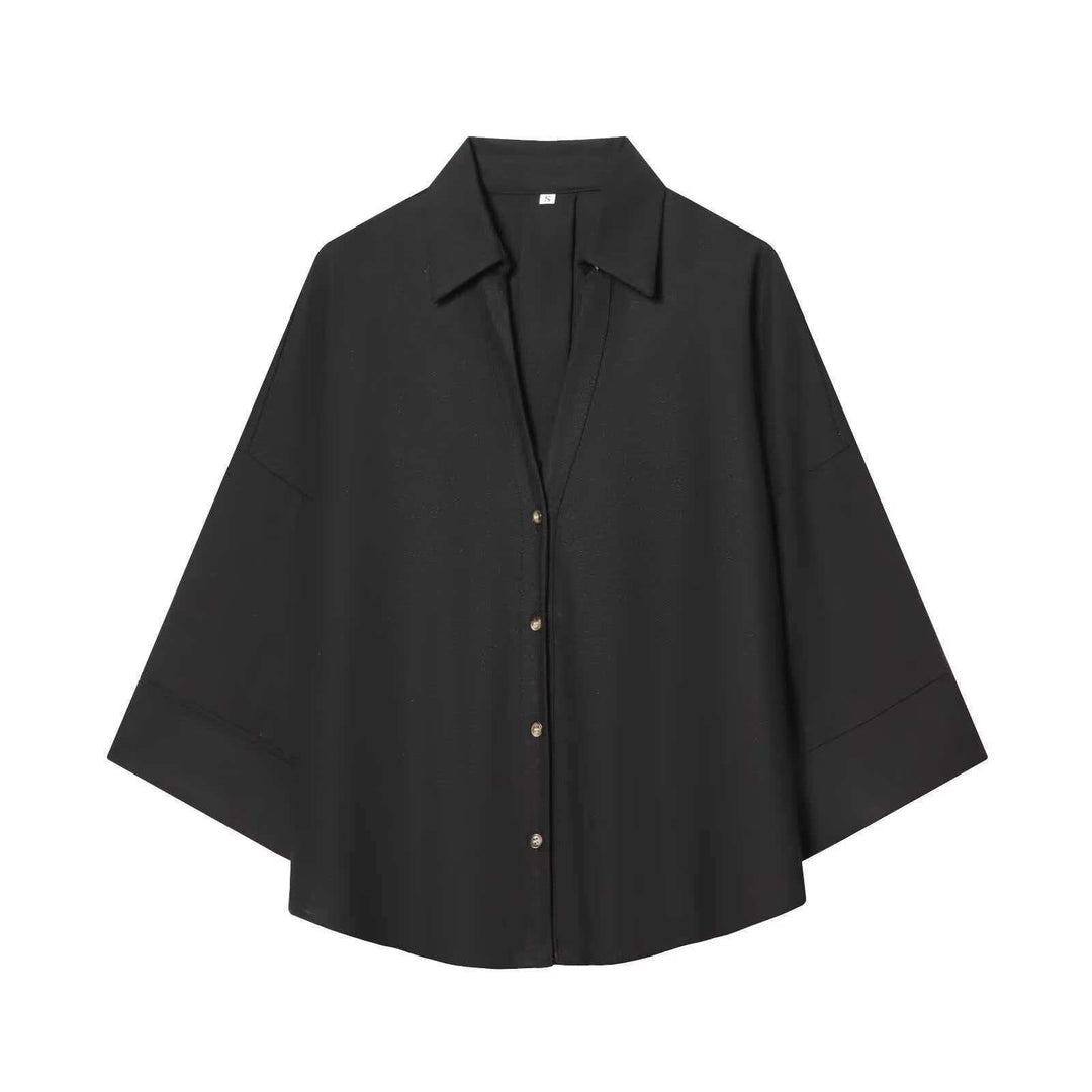 Damen Modernes gestreiftes Blusenshirt mit oversized Schnitt Drune