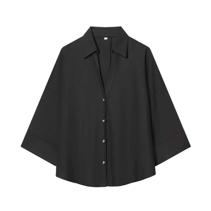 Damen Modernes gestreiftes Blusenshirt mit oversized Schnitt Drune