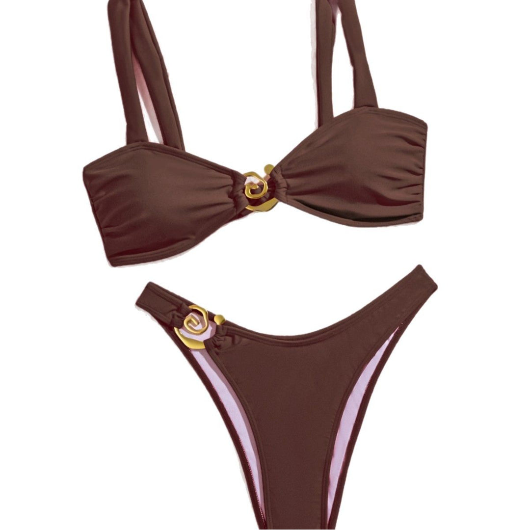 Damen Bikini-Set mit elegantem Goldverschluss Drune
