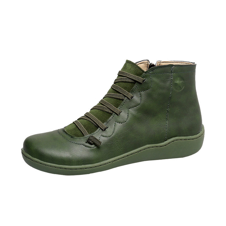 Damen komfortabler Schnür-Bootie mit ergonomischem Fußbett, weichem Schaft und flexibler Profilsohle Drune