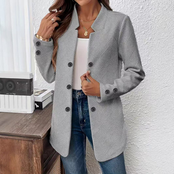 Damen Taillierter Longblazer mit strukturierter Stepp-Optik Drune